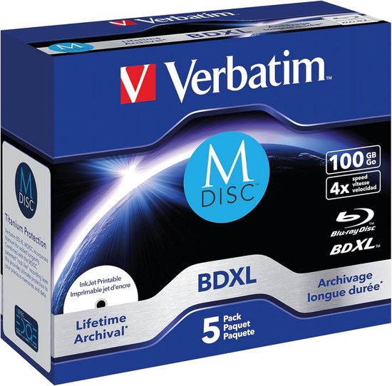 Blu-Ray Disc - Opslagmedium - Data Archiveren - Duurzame Opslaglaag - 100 GB - Bedrukbaar