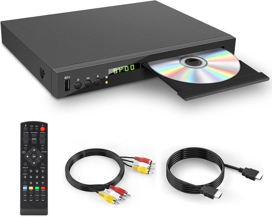 Blu-ray DVD-speler - Mediabox HD - Films Kijken - Regio Vrij DVD - 1080P Resolutie - Zwart