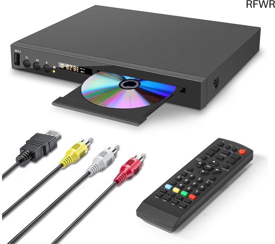 Blu-ray DVD-speler - Mediaspeler HD - Films Kijken - Multiregio DVD - 1080P Resolutie - Zwart