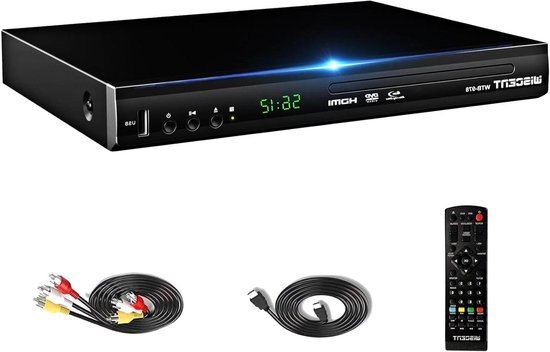 Blu-Ray Speler - Dvd Speler - Film Kijken - Full HD 1080p - 26 cm breed - Zwart