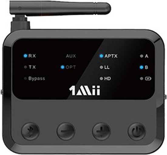 Bluetoolz® BT-B 310 Pro - Vernieuwd model 2024 - Bluetooth 5.2 High Res Audio zender en ontvanger (aptxHD) - zwart - met Qualcomm CSR Chip - 2 jaar garantie - optical en AUX aansluitingen - Één van de meest stabiele in z'n soort! - Kwalificatie **** van Bluetoolz
