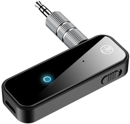Bluetooth 5.0-adapter 3,5 mm-ontvanger, 2-in-1 draadloze zender en ontvanger voor het streamen van audio naar tv, computer, luidsprekers, hoofdtelefoon, auto, thuisstereo van Zeerich.