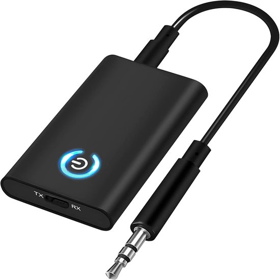 Bluetooth 5.0 Audio Adapter 2-in-1 Ontvanger & Zender met Ruisonderdrukking - Lange Batterijduur, Handsfree Bellen & Universele Compatibiliteit van Merkloos
