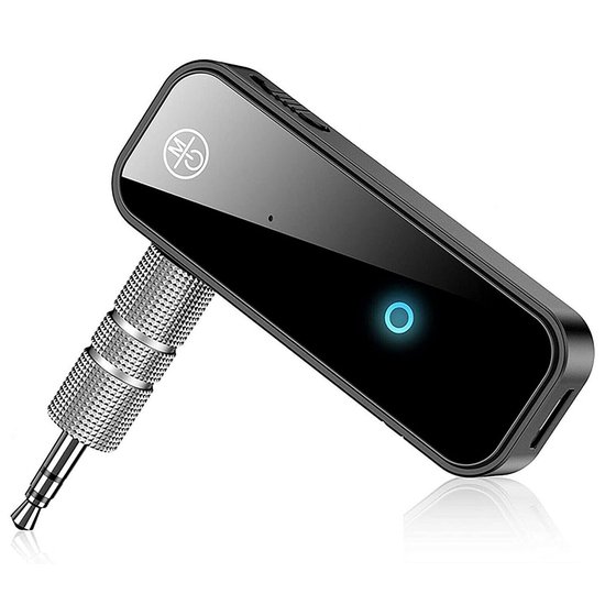 Bluetooth 5.0 AUX Ontvanger & Zender - Draadloze Adapter voor Auto, Stereo & Koptelefoon - Handsfree Bellen, Plug & Play, Compact 2-in-1 Design van HomeTree