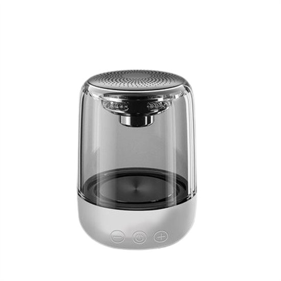 Bluetooth 5.0 LED Speaker – Draagbare Mini Speaker met 360° HIFI Stereo, Krachtige Bass, Kristal Glas Ontwerp, TF/USB, Handsfree Bellen van Merkloos