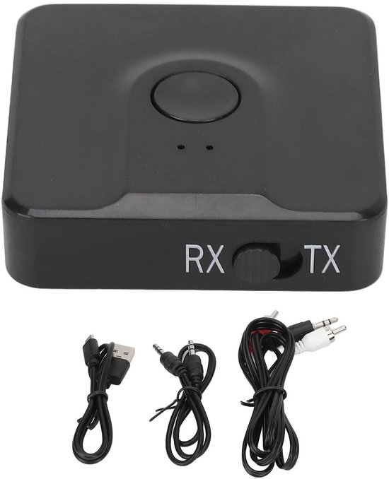 Bluetooth 5.0 Transmitter and Receiver, Multifunction 2 in 1 V5.0 Bluetooth Adapter for TV Car PC MP3 Player Home Theater van Merkloos