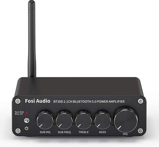 Bluetooth 5.0 Versterker Stereo Audio Ontvanger - passieve luidspreker/subwoofer actieve / Amplifier Stereo Audio Receiver van Nobsound