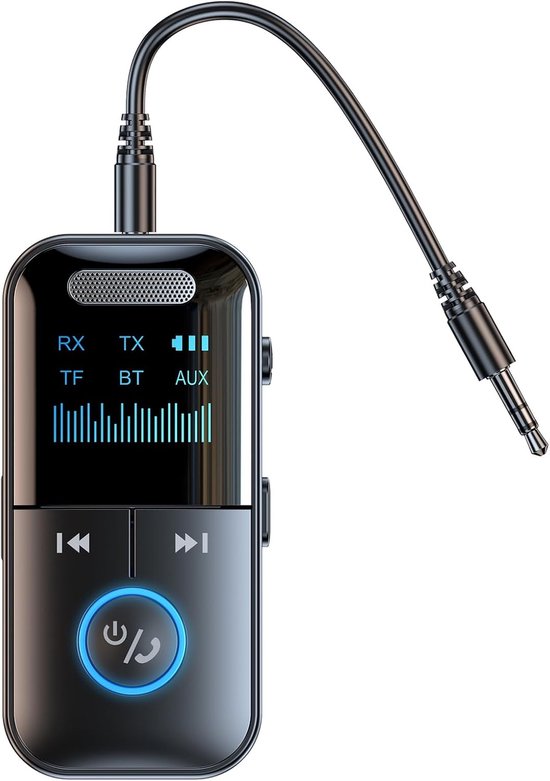 Bluetooth 5.4 audio transmitter ontvanger, 4-combi 1 draadloze transmitter adapter, aux-adapter voor vliegtuigen, auto's, laptops, radio's, tv's van Merkloos