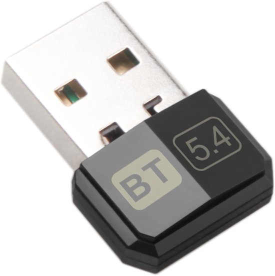 Bluetooth 5.4 USB Adapter Dongle (EDR & BLE), Plug & Play Bluetooth Stick voor PC, Laptop und Desktop-Computer, kompatibel met Windows 11/10/8.1/7 van Merkloos