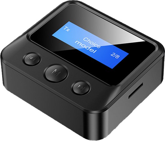 Bluetooth Audio Adapter - BT 5.0 - 3.5mm Aux, RCA, SD-kaart - Bluetooth Audio Receiver & Transmitter - C39S - Zwart