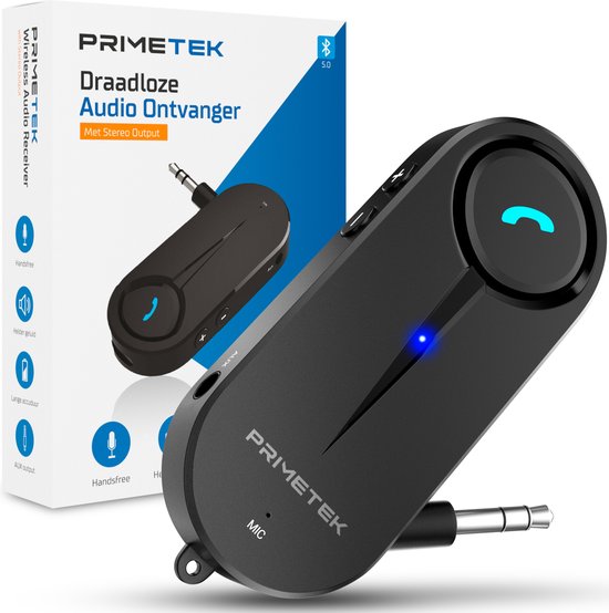 Bluetooth Audio Receiver - BT 5.0 - 3.5MM AUX - Bluetooth AUX - Transmitter - Bluetooth via AUX van Merkloos