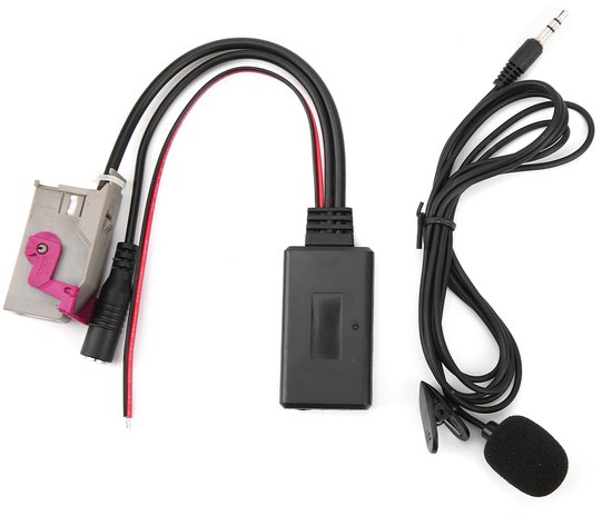 Bluetooth AUX Adapter, Bluetooth 5.0 Car AUX Cable Adapter with Microphone Replacement For A3 A4 A6 A8 TT R8 RNS-E Car Radio van Merkloos