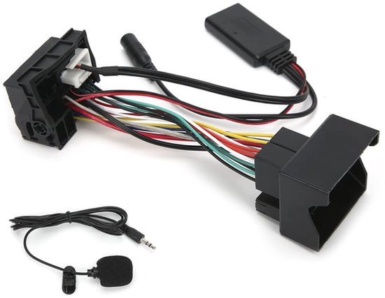 Bluetooth AUX-IN Kabel, 12Pin Bluetooth AUX-IN Adapter Stereo Audio Adapter met Microfoon Geschikt voor 207 307 407 308 van Merkloos