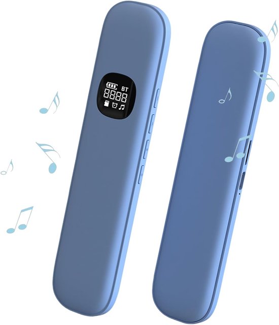 Bluetooth-kussenluidspreker voor tijdens het slapen, draadloze stereo-muziekhoofdtelefoon met botgeleiding, mini-luidspreker voor onder het kussen tegen slapeloosheid en witte ruis voor zijslapers (nieuw blauw)