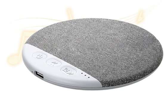 Bluetooth - kussenspeaker - Slaapgeluidsspeaker - muziek bij het kussen - timer voor uitschakelen - lichte muziek - witte ruis - Bluetooth - verbinding - slaapondersteuner - speaker onder het kussen - geschikt voor rustige nachten - grijs van Merkloos