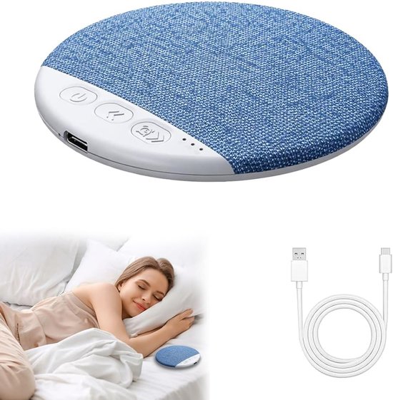 Bluetooth - kussenspeaker - Slaapgeluidsspeaker - muziek bij het kussen - timer voor uitschakelen - lichte muziek - witte ruis - Bluetooth - verbinding - slaapondersteuner - speaker onder het kussen - geschikt voor rustige nachten van Merkloos
