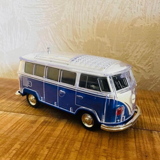 bluetooth LED-licht USB draagbare mini-busluidsprekers Draadloze Bluetooth-luidspreker leuke bus bluetooth speaker met fm radio van Merkloos
