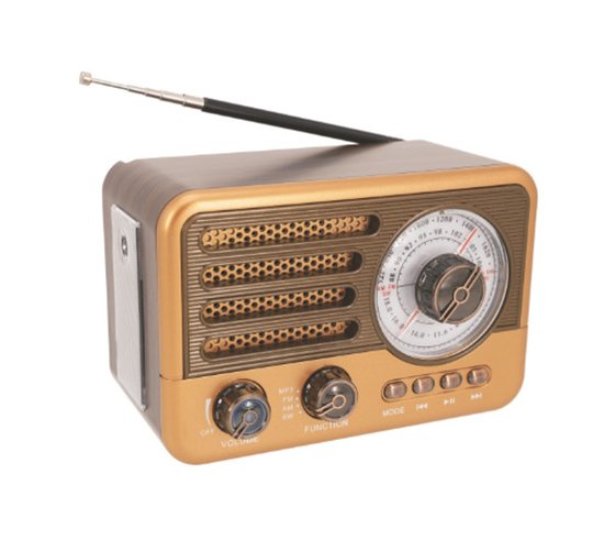 Bluetooth luidspreker - bluetooth luidspreker draagbaar - Retro Radio Vintage Bluetooth-luidspreker - Transistorradio - Am Fm Sw Kleine Draagbare Radio - Ondersteuning Tf-Kaart - Hulp - Mp3-Speler - Usb van Merkloos