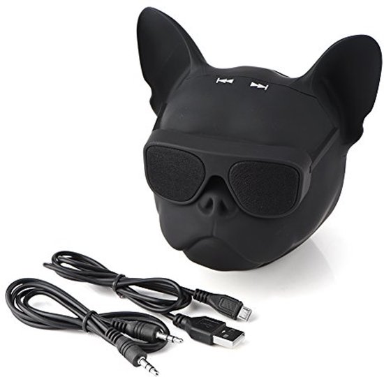 Bluetooth-luidspreker, luidspreker met goede geluidskwaliteit en mooi uiterlijk (hond), draadloze luidspreker, ingebouwde draagbare FM-radio-luidspreker van Merkloos