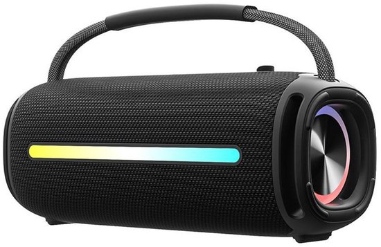 Bluetooth-luidspreker met handvat, 40W Bluetooth-luidspreker, IPX7 waterdicht, RGB-verlichting, TWS-koppeling, AUX-ingang, TF-kaartsleuf, geschikt voor feestjes/buiten/reizen.