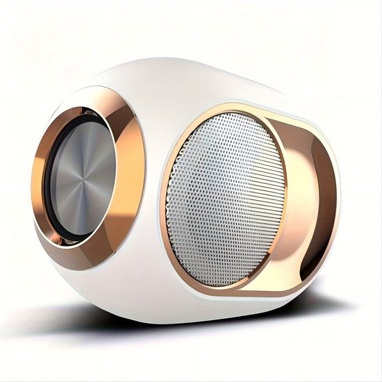 Bluetooth-luidspreker TWS draadloze subwoofer met kaartsleuf (wit) van Merkloos