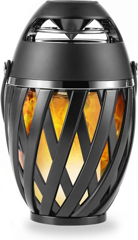 Bluetooth-luidspreker voor buiten, waterdicht, cadeau voor mannen, papa, draadloze luidspreker voor terras, zwembad, zaklamp, led-vlamluidspreker, coole gadgets voor accessoires van $