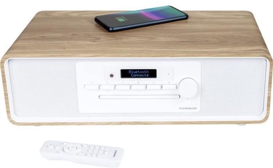 Bluetooth microsysteem - THOMSON - CD/MP3/USB/FM Radio/DAB+ - 75W - LCD display - Afstandsbediening van Merkloos