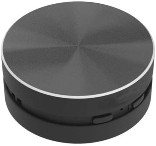 Bluetooth mini-luidspreker - draagbare, draadloze luidspreker met beengeleiding, stereobasgeluid, creatieve draagbare luidsprekers, mini-formaat muziekspeler voor thuis, buiten en op reis, zwart van Merkloos