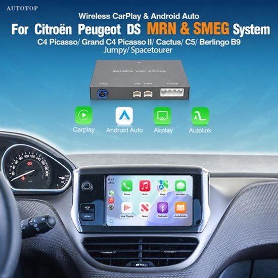 Bluetooth Ontvanger Manual OEM Camera SMEG Module - CarPlay Android Auto Mirror Link - Voor Peugeot Citroën DS - 1.0 kg - Auto Multimedia
