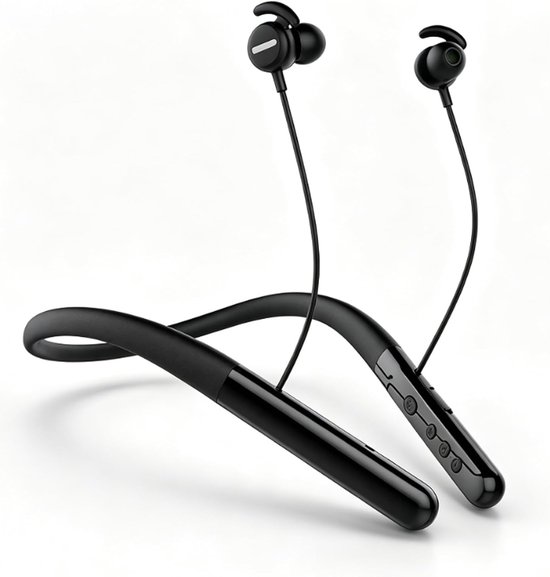 Bluetooth Oortelefoon Nekband - Draadloze Oordopjes - Tv Kijken en Bellen - Ruisonderdrukkingstechnologie - 10 Meter Bereik - Nude