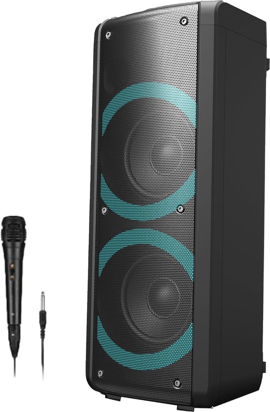 Bluetooth Party Speaker with Disco Lights and Microphone van Zoundlab.