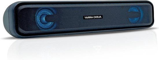 Bluetooth Soundbar - Draagbare Speaker - Muziek Streamen - 25W Stereogeluid - 9 x 36 x 8 cm - Blauw