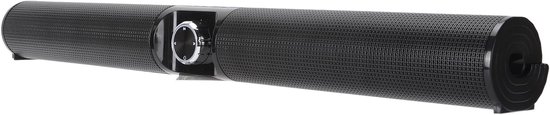Bluetooth Soundbar - Home Theater Speaker - Muziek Luisteren - RGB Sfeerverlichting - 20W Stereo - Zwart