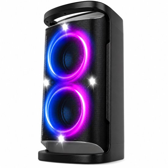 Bluetooth Speaker – 160W Partybox – LED Lichtshow – 15 Uur Batterij – Diepe Bas – Bluetooth 5.0
