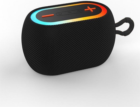 Bluetooth speaker-bluetooth speakers-Draagbare speaker -Draadloze speaker- LED-omgevingsverlichting-krachtige bas-TWS-stereokoppeling-Bluetooth 5.3-Multifunctionele audio-ingangen-AUX-in - TF - Zwart van JAM SAX.