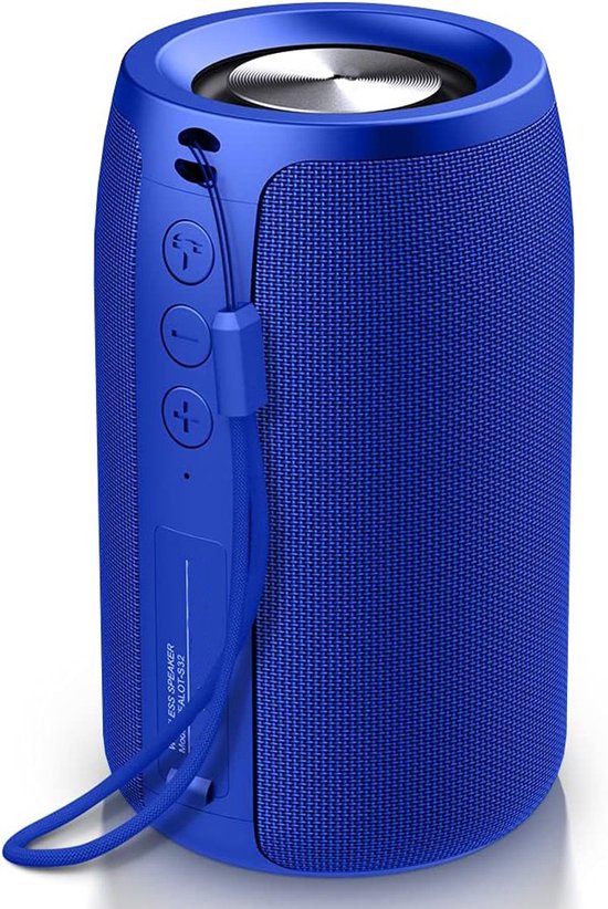Bluetooth speaker donkerblauwt-Supersubwoofer-Bluetooth 5.0-stereo-surroundgeluid-IPX5 waterdicht-Ondersteuning TWS, TF-donkerblauwt van Supersubwoofer