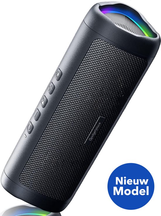 Bluetooth Speaker Draadloos met RGB verlichting - Tot 24 uur Muziek - IPX5 Waterproof - Draadloze Muziek Box - Partybox van Merkloos