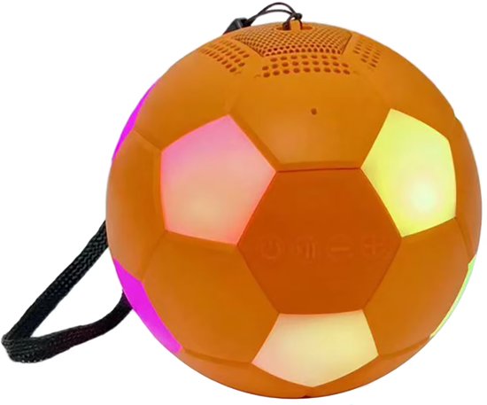 Bluetooth Speaker - Draadloze Muziek Box - Voetbal Vorm Bluetooth Speaker - Met RGB Verlichting - Leuke Voetbal Vorm Luidspreker - Draagbare Mini Luidspreker - Wereldkampioenschap 2026 - Cadeau voor Voetballiefhebbers - Ideaal voor Feestjes, Camping van Merkloos