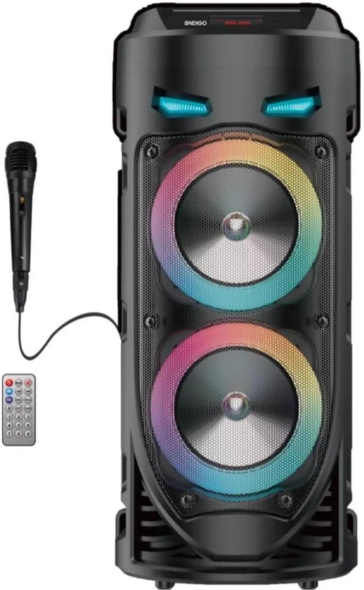 Bluetooth speaker - Draagbare Bluetooth Karaoke Speaker - Draagbare bluetooth speaker - - Met LED Lichtshow & Eco Modus
