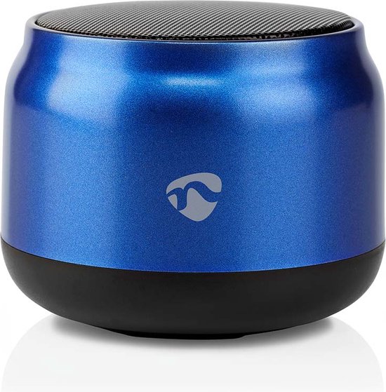 Bluetooth-Speaker - Maximale batterijduur: 4 uur - Handheld Ontwerp - 5 W - Mono - Ingebouwde microfoon - Koppelbaar - Blauw van Merkloos