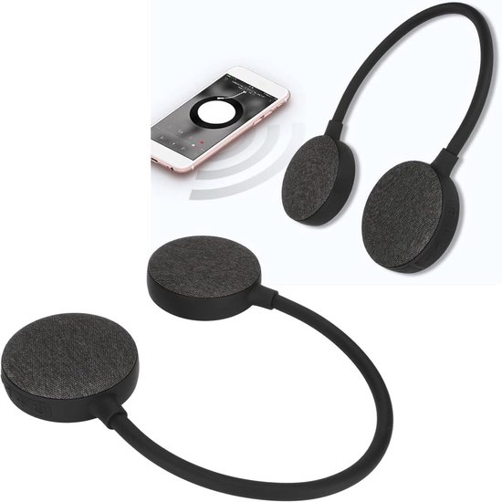 Bluetooth Speaker met Nekband – Lichtgewicht Draadloze Draagbare Speaker, Stereo Handsfree Bluetooth Speaker met Microfoon voor Thuis (Zwart) van GREADIO