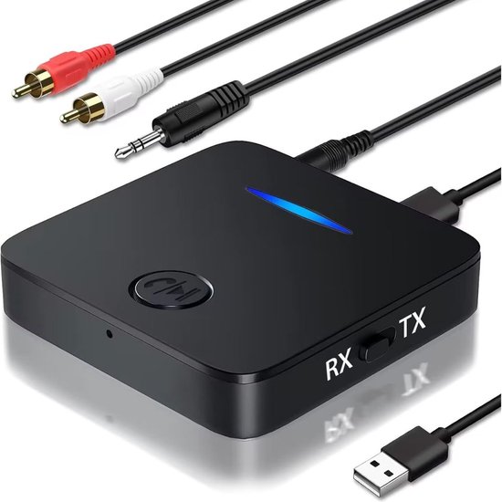Bluetooth Transmitter - Bluetooth Receiver - Adapter - Zwart van Aigostar