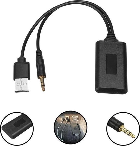 Bluetooth Usb Aux Muziek Streaming Adapter Dongle Module Geschikt Voor Iphone Samsung Android YouTube Spotify Geschikt Voor Bmw 3 Serie F30 F35 E90 E91 E92 E93 M3 3 Serie van Merkloos