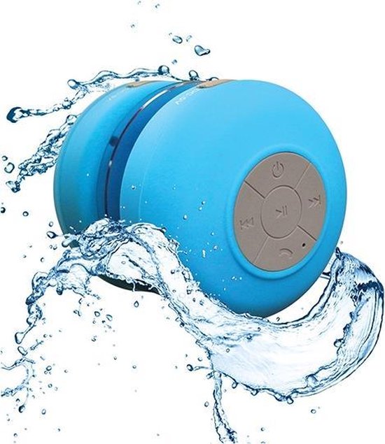 Bluetooth Waterbestendige Douche/Bad Mp3 Speaker/Radio - blauw van Caliber