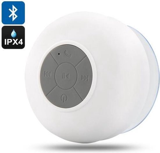 Bluetooth Waterpoof Douche speaker - Wit van Caliber