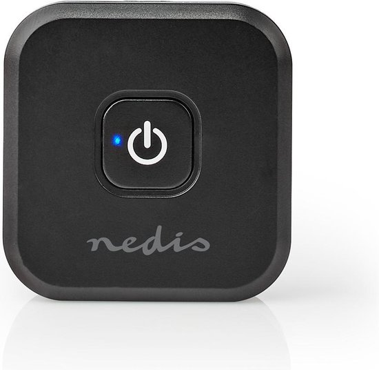 Bluetooth-Zender - Input: 2x 3,5 mm Male - SBC - Maximaal 1 Apparaat - 5 uur - Automatische uitschakelfunctie - Zwart van Nedis