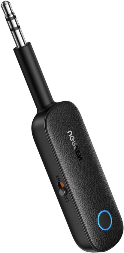 Bluetooth Zender Ontvanger - 2-in-1 Adapter - Muziek Streamen Auto - Ingebouwde Microfoon - 10m Bereik - Zwart