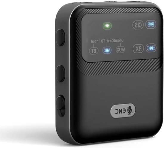 Bluetooth Zender Ontvanger - Draadloze Adapter - Geluid Streamen - Lange Afstand - 20 Uur Batterij - Zwart