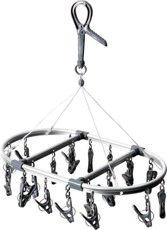 Bo-Camp - Droogcarrousel - Opvouwbaar - Ovaal - 20 Knijpers van Bo-Camp