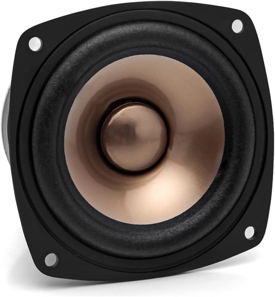 Boekenplank Luidspreker - Hifi Speaker - Muziek Luisteren - Kristalhelder Geluid - 4 Inch - Goud